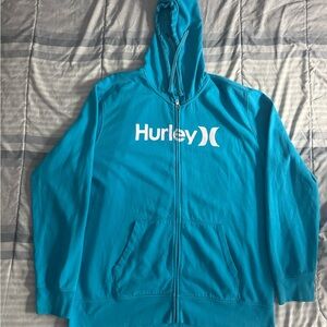 HURLEY Y2K VINTAGE ZIP UP HOODIE